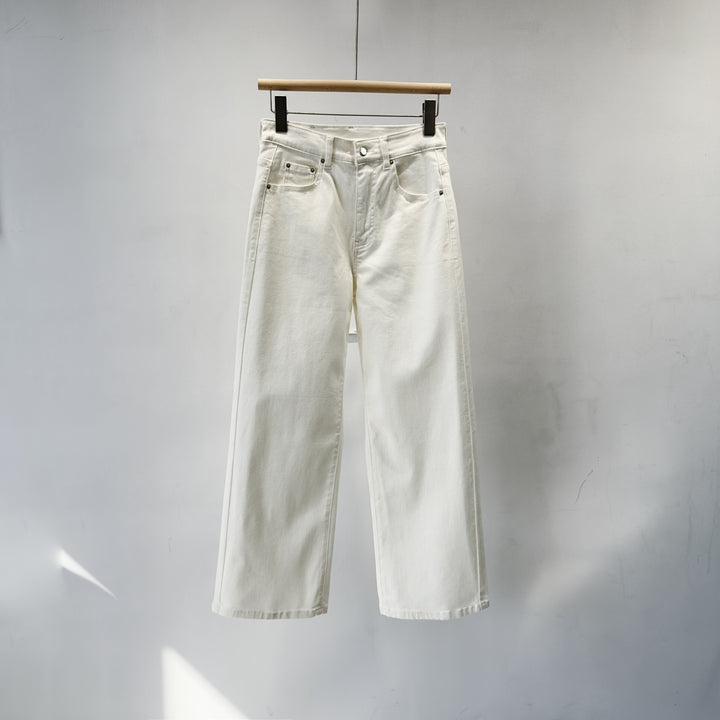 Damen Hochtaillierte Weite Denim-Hosen Drune 1787623024