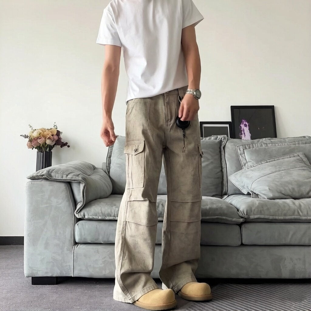 Herren Lässige Cargo-Hose mit praktischen Taschen Drune