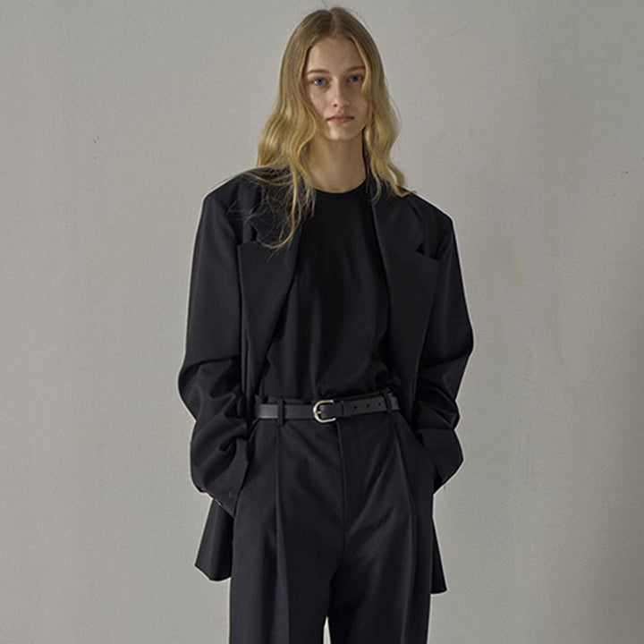 Damen Eleganter Oversized-Blazer mit edlem Schnitt Drune