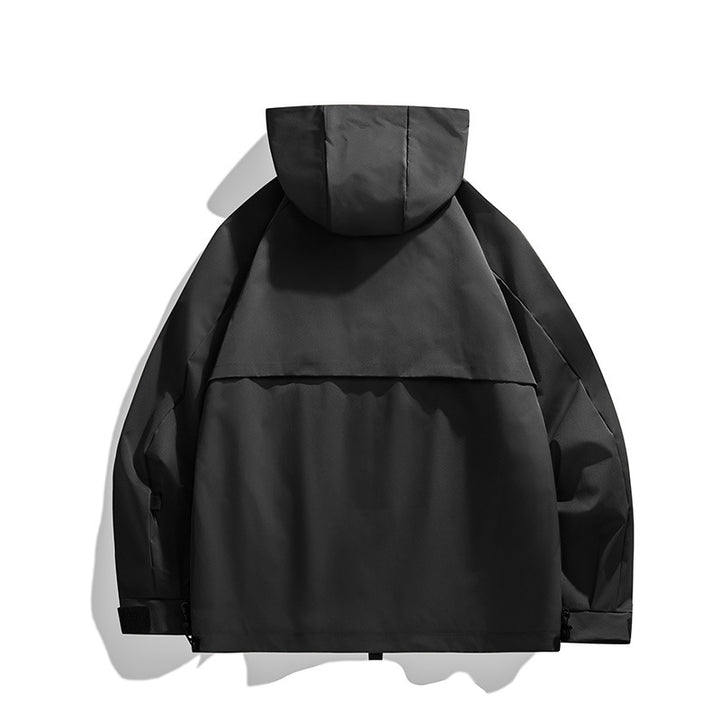 Herren Technische Utility-Kapuzenjacke mit Multifunktionstaschen Drune