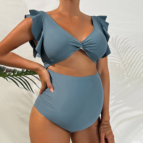 Damen Bikiniset mit aufregendem Rüschendesign und hochgeschnittenem Slip Drune