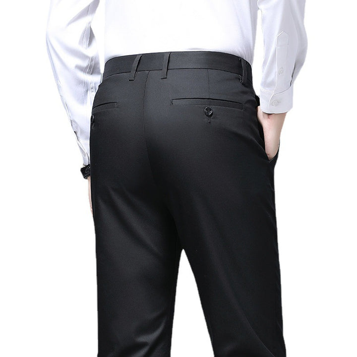 Herren Elegante Slim‑Fit Chino‑Hose mit Bügelfalte und Stretchkomfort Drune