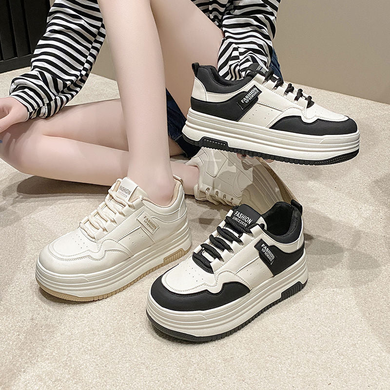 Damen Sneakers mit modernem Plateau-Design und atmungsaktiver Innenstruktur Drune