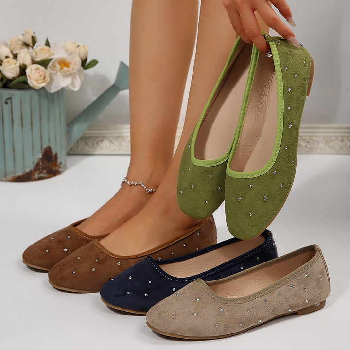 Damen Elegante und funkelnde Ballerinas Drune