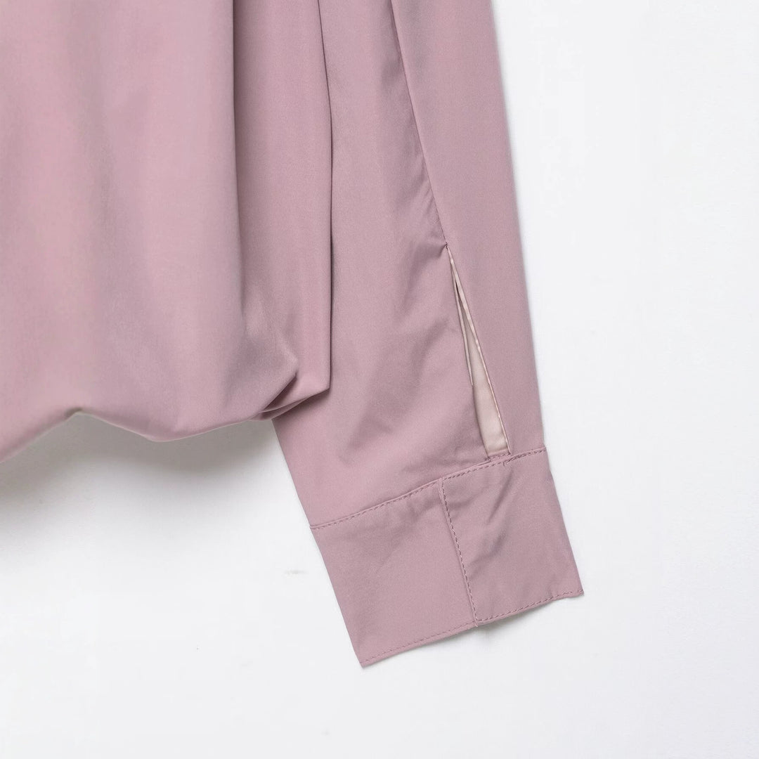 Damen Cropped-Boxy-Übergangsjacke mit hohem Funnelkragen und elastischem Saum Drune