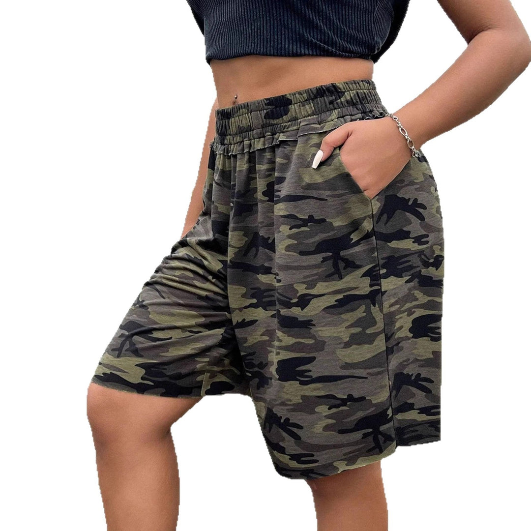 Damen Freizeithosen im modernen Camouflage-Design Drune