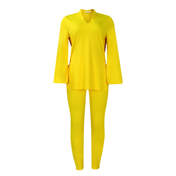 Damen elegantes Lounge-Set mit langen Ärmeln Drune