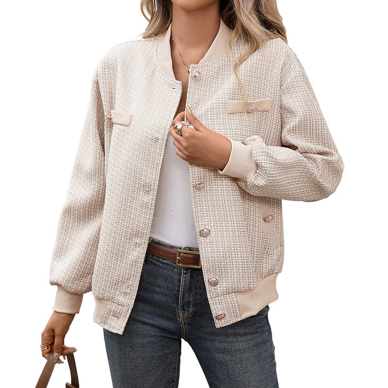 Damen Urbane Bomberjacke mit strukturiertem Stoff Drune