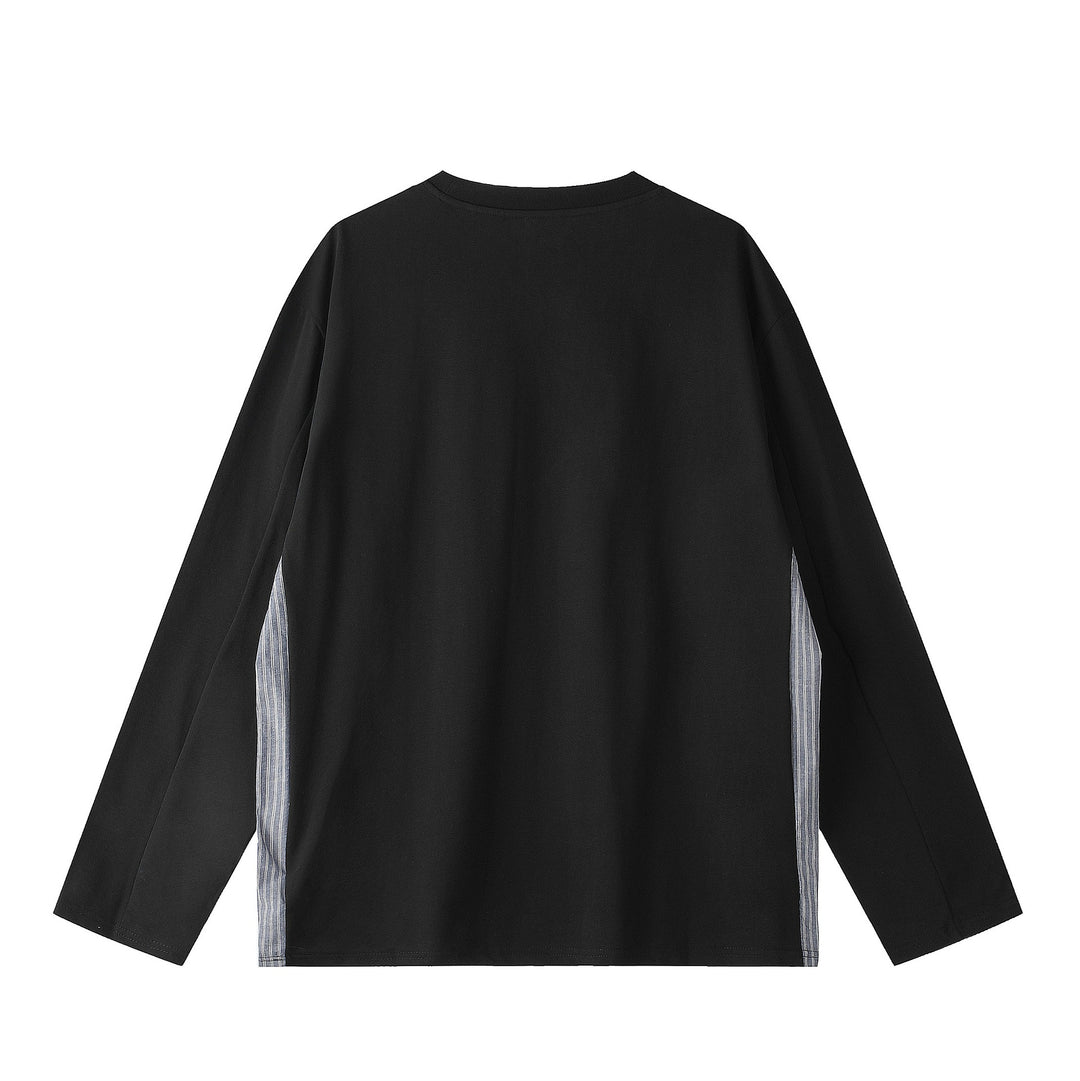 Unisex Oversize-Sweatshirt mit seitlichen Streifenpaneelen und Rundhals Drune