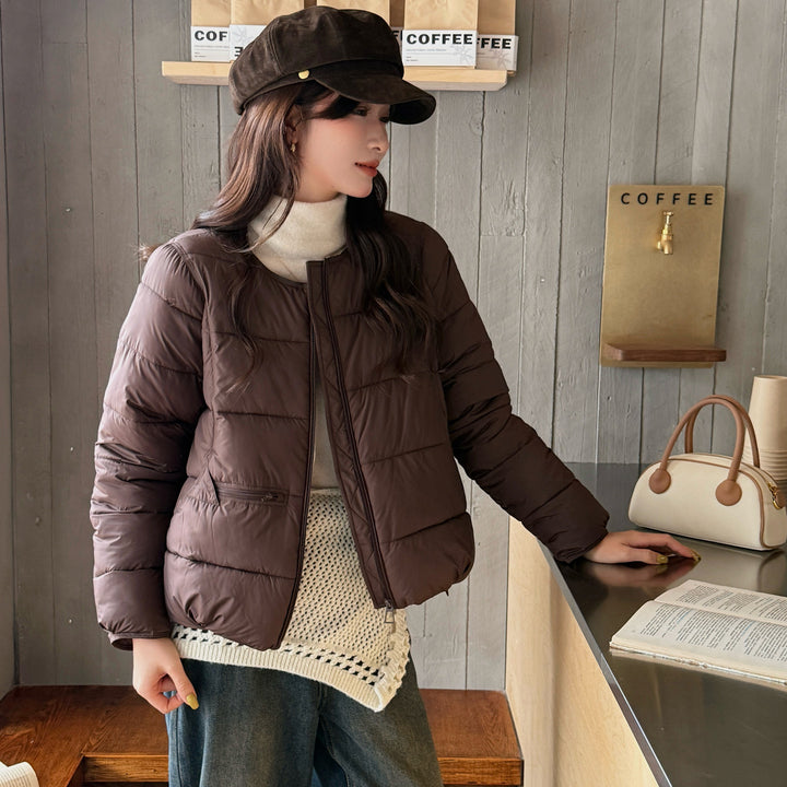 Damen Wärmende Steppjacke mit modischem Schnitt und Taschen Drune