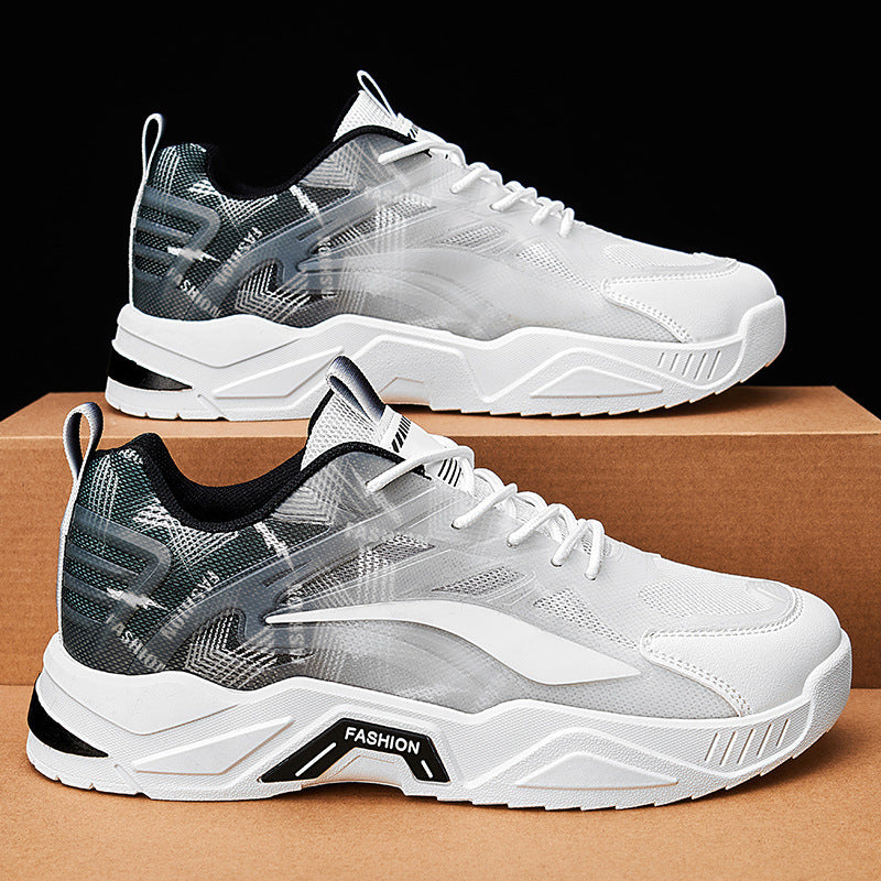 Herren Performance-Laufsneaker mit halbtransparentem Mesh-Obermaterial und sichtbarer Luftkammer Drune