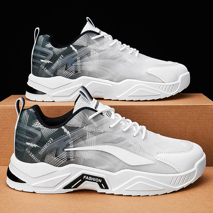 Herren Performance-Laufsneaker mit halbtransparentem Mesh-Obermaterial und sichtbarer Luftkammer Drune