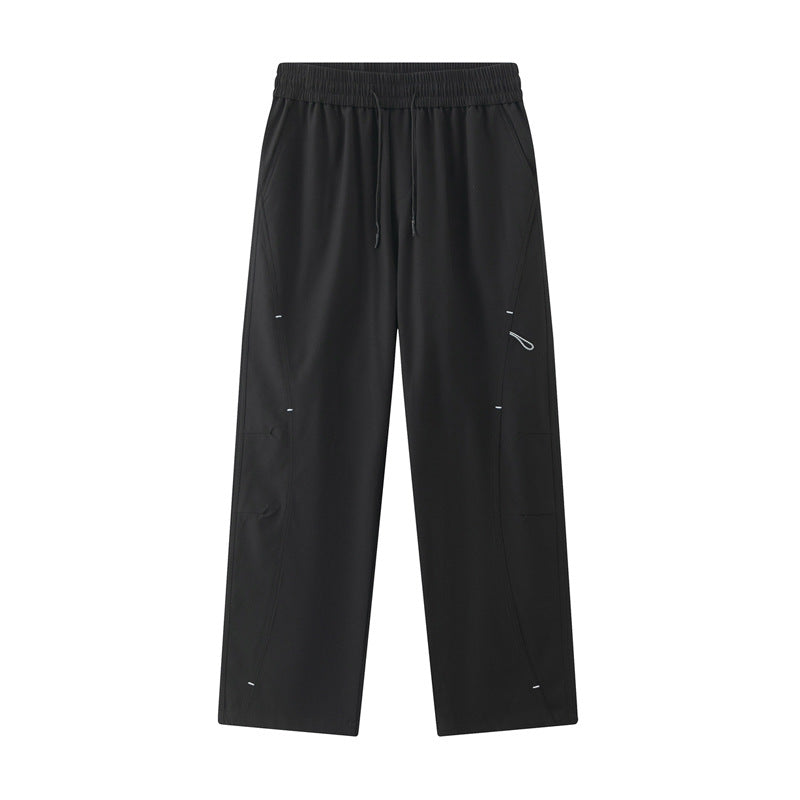 Herren Weite Relaxed-Cargo-Freizeithose mit Tunnelzugbund & Multifunktions‑Taschen Drune