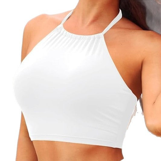 Damen Sportliches Bikini-Oberteil mit Halterneck-Design Drune