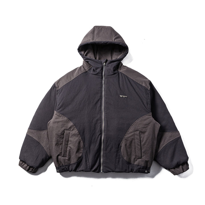 Herren Gepolsterte Stepp-Hoodie-Jacke mit Utility-Taschen Drune