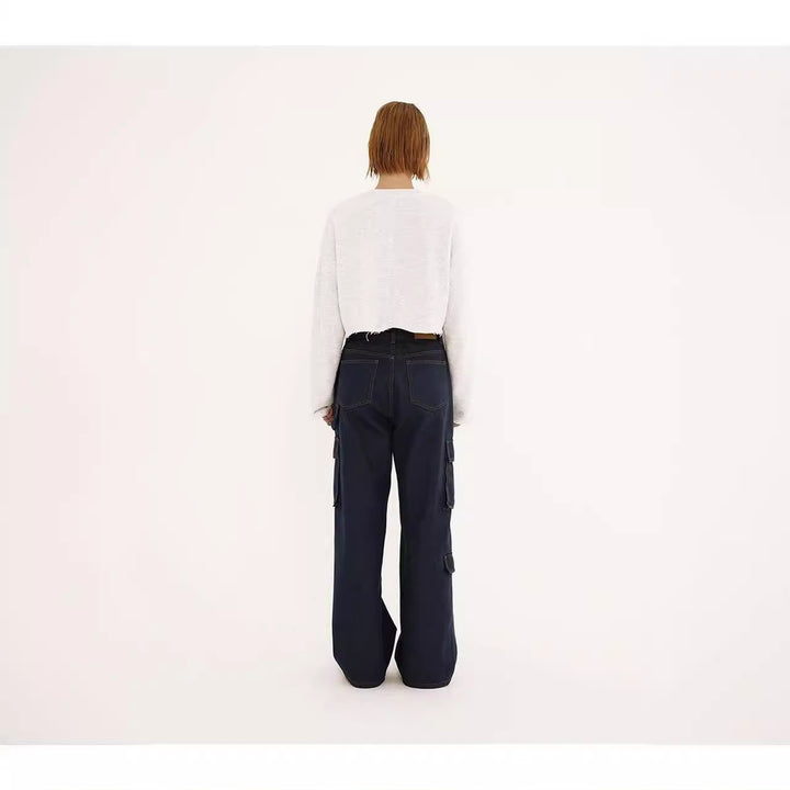 Damen Cargo-Jeans mit weitem Schnitt und praktischen Taschen Drune