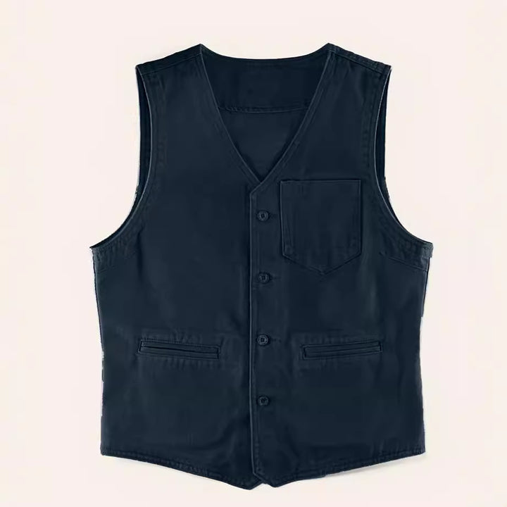 Herren elegante Weste mit praktischen Taschen Drune