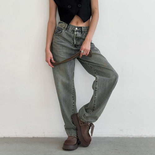 Damen Relaxed Fit Jeans mit lässigem Schnitt und hochwertigen Materialien Drune