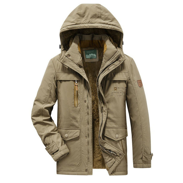 Herren Multifunktionale Outdoor-Jacke mit Fleece-Futter Drune