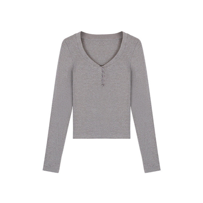 Damen modisches und komfortables Langarmshirt Drune