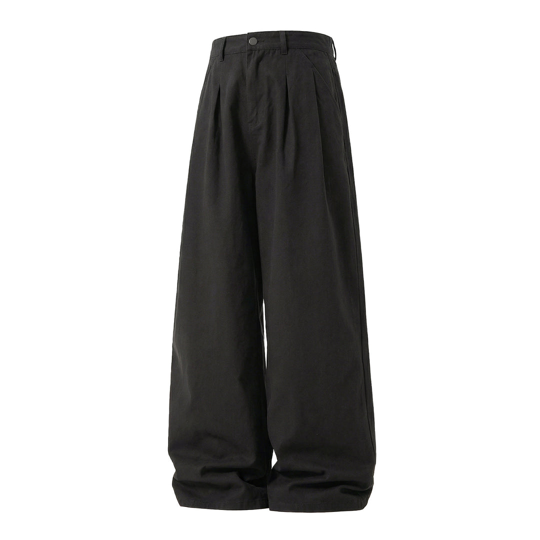 Damen Hochgeschnittene Bundfaltenhose mit extra weitem Bein Drune