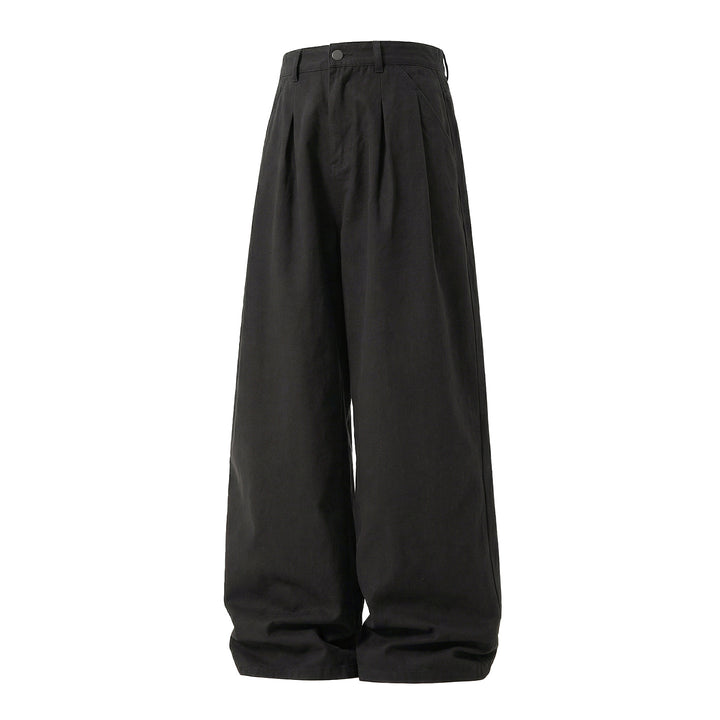 Damen Hochgeschnittene Bundfaltenhose mit extra weitem Bein Drune