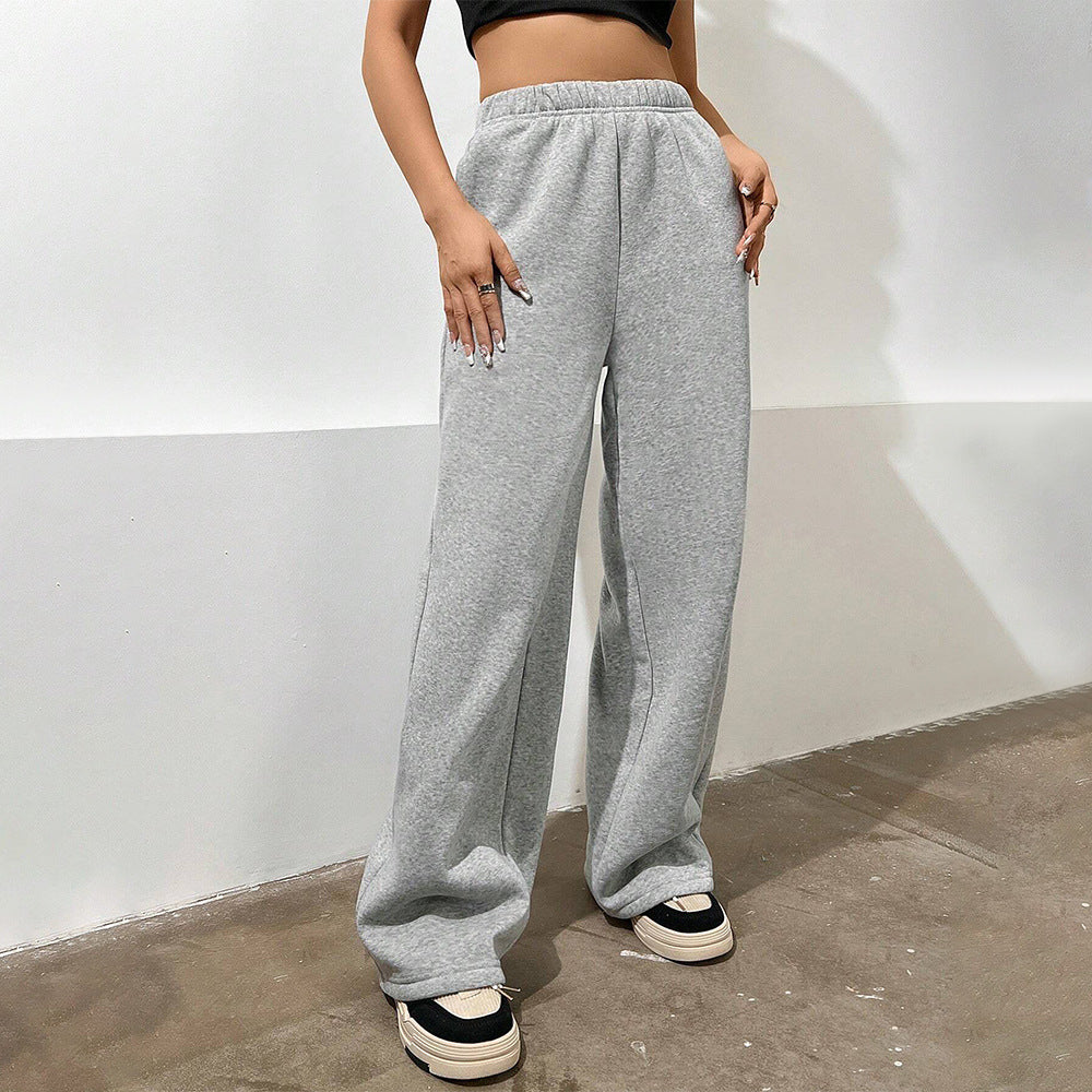 Damen weite Freizeithose aus komfortablem Sweatmaterial Drune