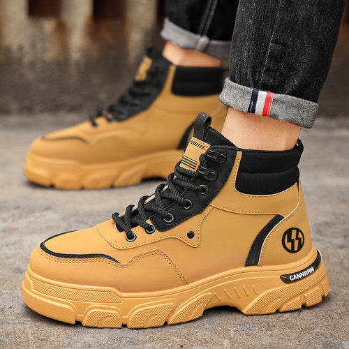 Damen modische High-Top Sneakers mit rutschfester Sohle und atmungsaktiver Konstruktion Drune