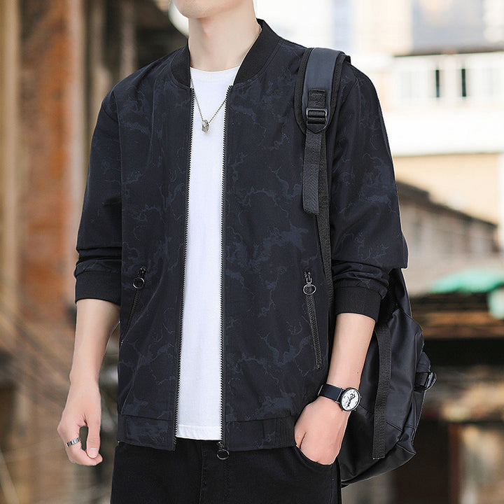 Herren Modische Bomberjacke mit Taschen Drune