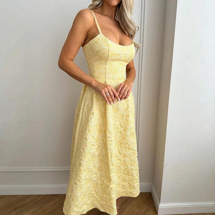 Damen Tailliertes Cocktailkleid mit schimmerndem Stoff und elegantem Bustier Drune