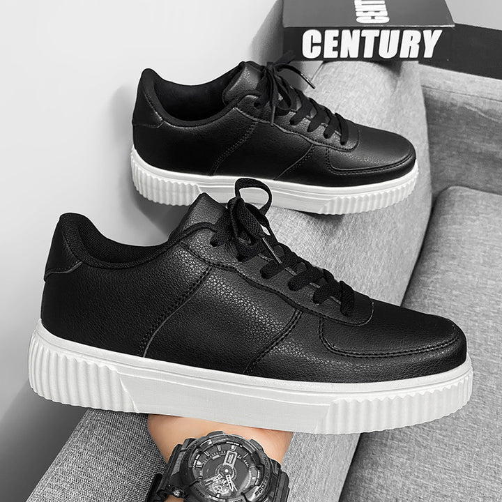 Unisex Plateau-Low-Top-Sneaker mit gepolstertem Einstieg und profiliertem Gummiaußensohle Drune
