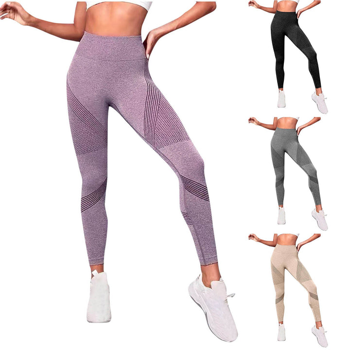 Damen Funktionsleggings mit atmungsaktivem Design und strukturierten Einsätzen Drune