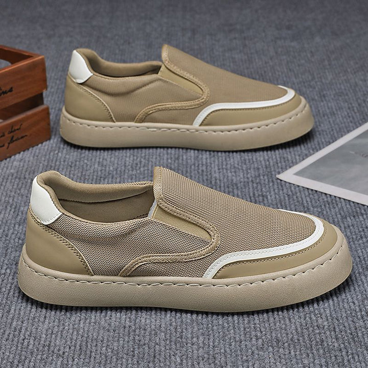 Damen Slip-On Sneakers mit atmungsaktiver Mesh-Oberfläche und rutschfester Sohle Drune