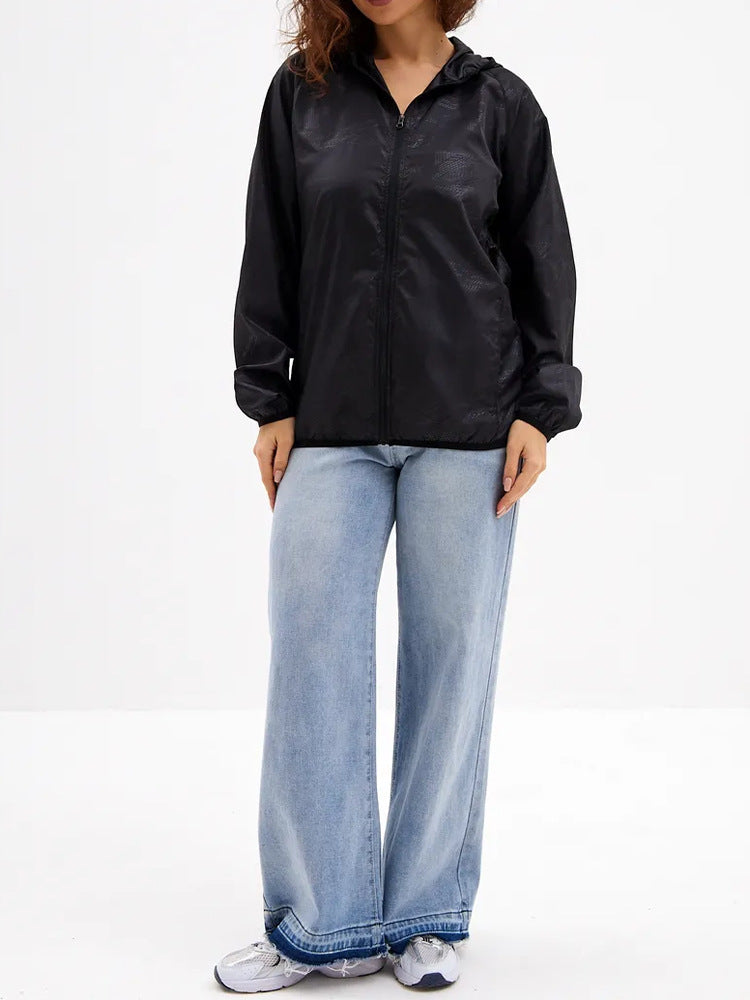 Damen Leichte Übergangsjacke mit Kapuze