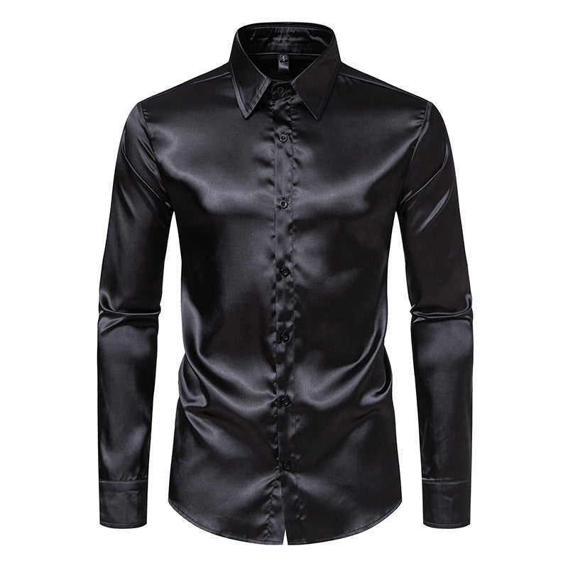Herren Seidenhemd Drune