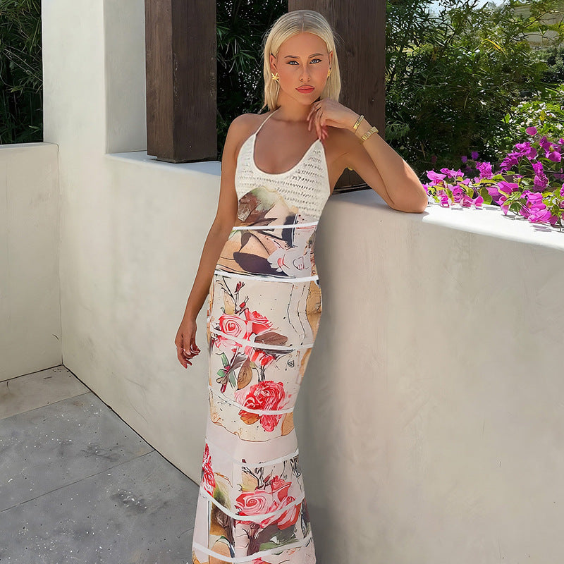 Damen Maxikleid Drune