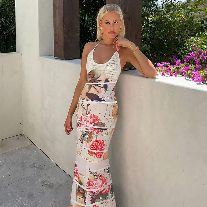 Damen Maxikleid Drune