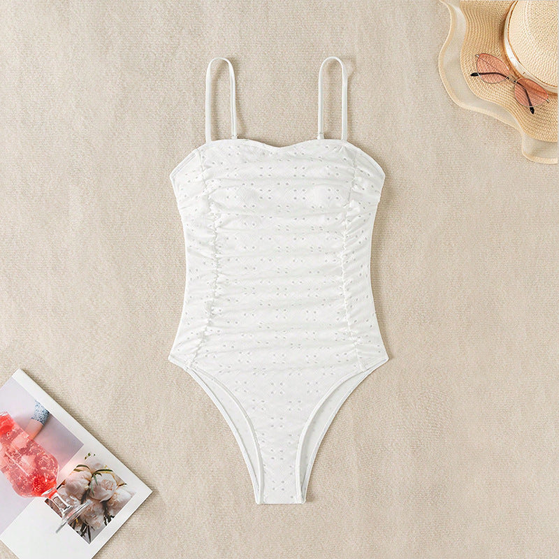 Damen Eleganter und figurbetonter Einteiler Badeanzug Drune
