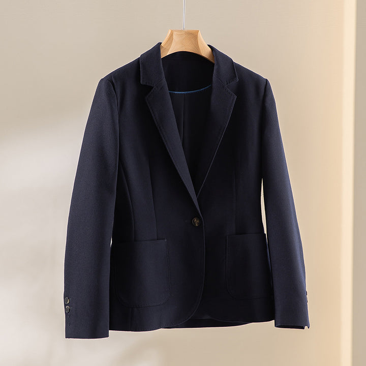 Damen Zweiteiliges Business-Kostüm mit tailliertem Blazer und weitem Midirock Drune