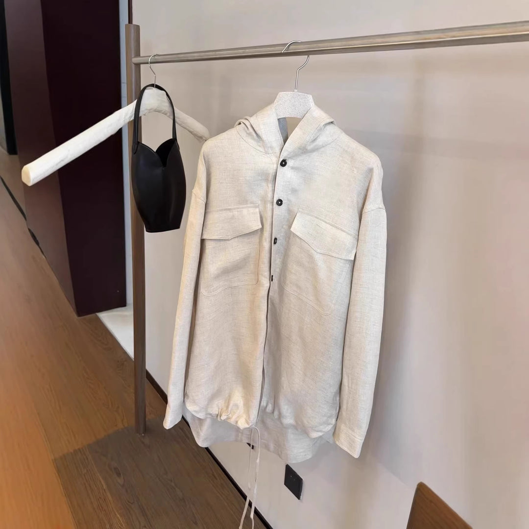 Damen Leichte Übergangsjacke mit Kapuze Drune