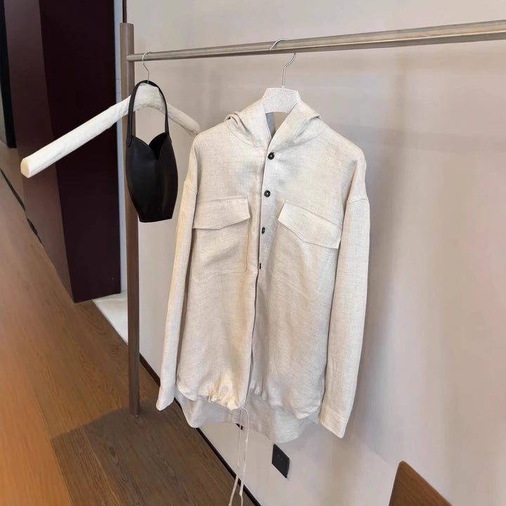 Damen Leichte Übergangsjacke mit Kapuze Drune