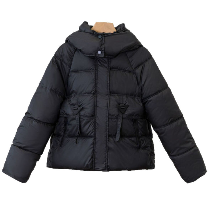 Damen Ultraleichte Pufferjacke mit verstellbarem Kapuzenkragen und praktischen Reißverschlusstaschen Drune