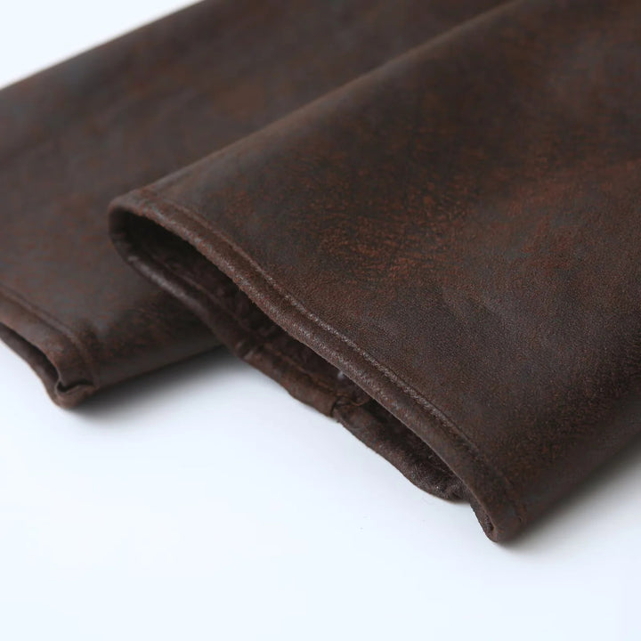 Damen nan kurz geschnittene Vintage‑Fliegerjacke mit Teddykragen und aufgesetzten Taschen Drune