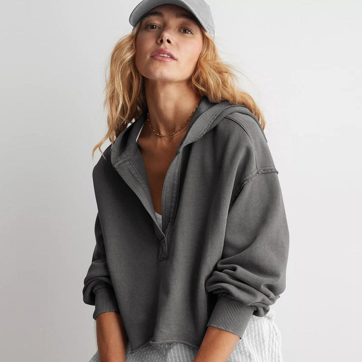 Damen Oversized Kapuzenpullover Drune