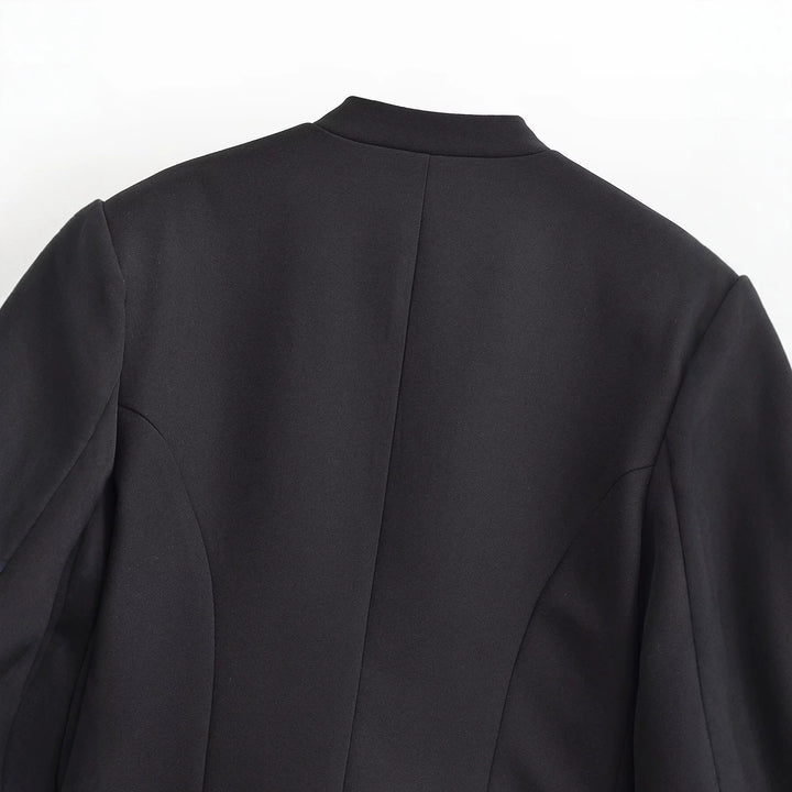 Damen Cropped Blazer im Husarenstil mit geflochtenen Zierkordeln Drune