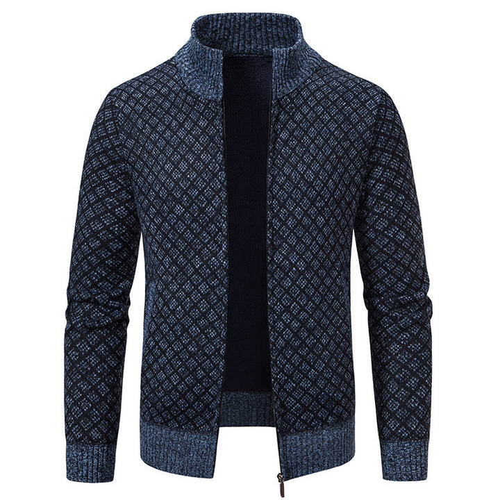 Herren modischer Strickblazer mit strukturiertem Muster Drune
