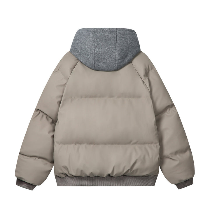 Damen Modische Steppjacke mit abnehmbarer Kapuze Drune