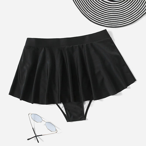 Damen Badeslip mit elegantem Wickelrock Drune