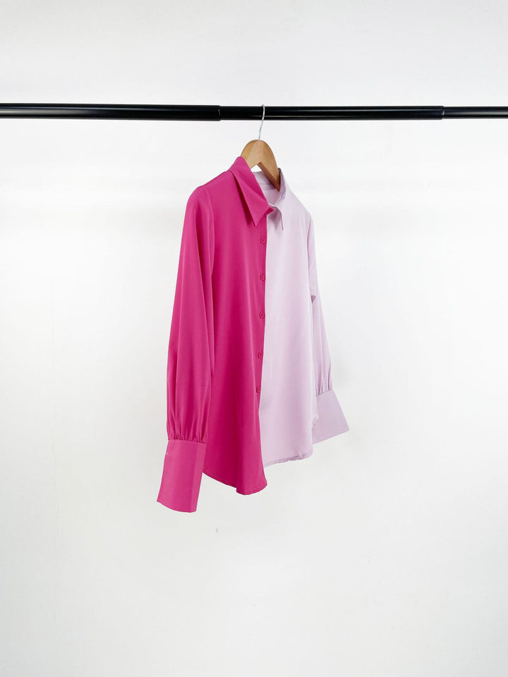 Damen Stylische Knopfleistenbluse Drune