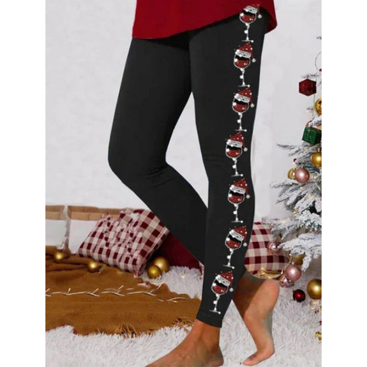 Damen Gemusterte Weihnachtsleggings Drune